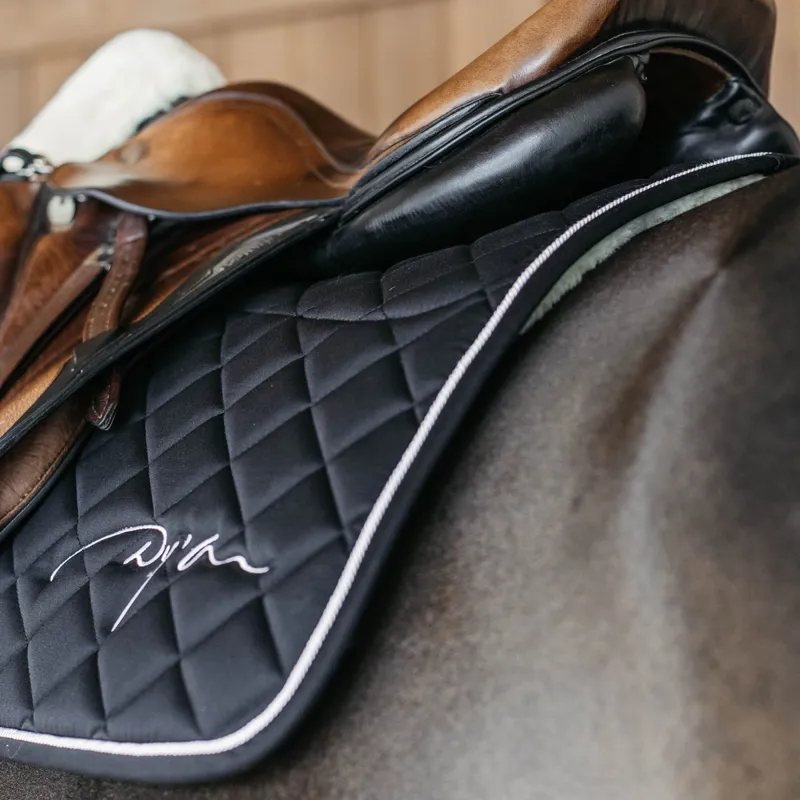 Dy'on Skin-Friendly Jumping Saddlecloth - Black-2