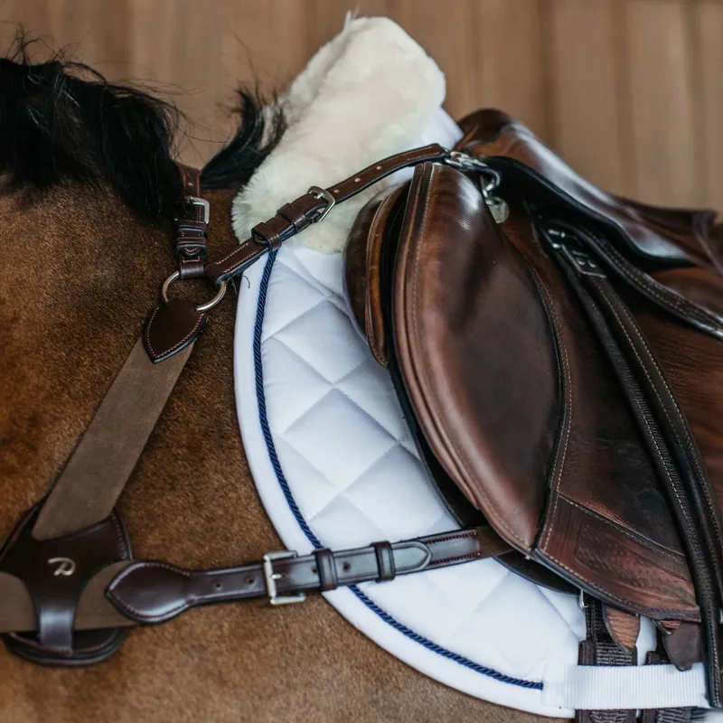 Dy'on Skin-Friendly Jumping Saddlecloth - White-3