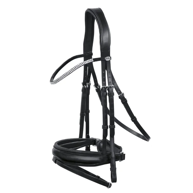 Schockemohle Manhattan Flash Bridle - Black/Silver