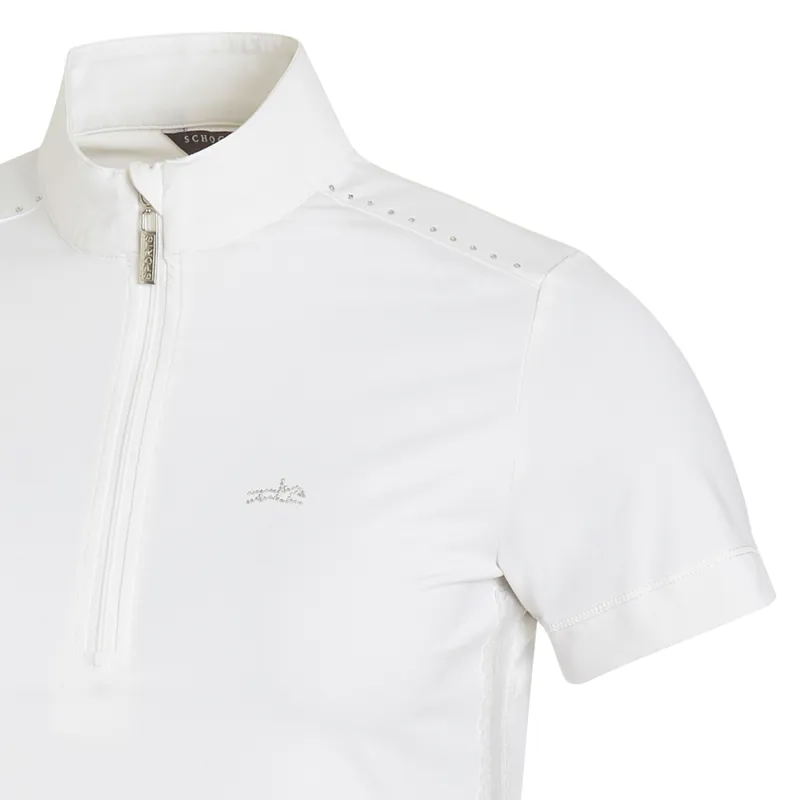 Schockemohle Coco Style Ladies Competition Shirt - White-1