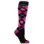 Sockshop Heat Holders Equestrian Lite Tall Riding Socks - Black/Pink