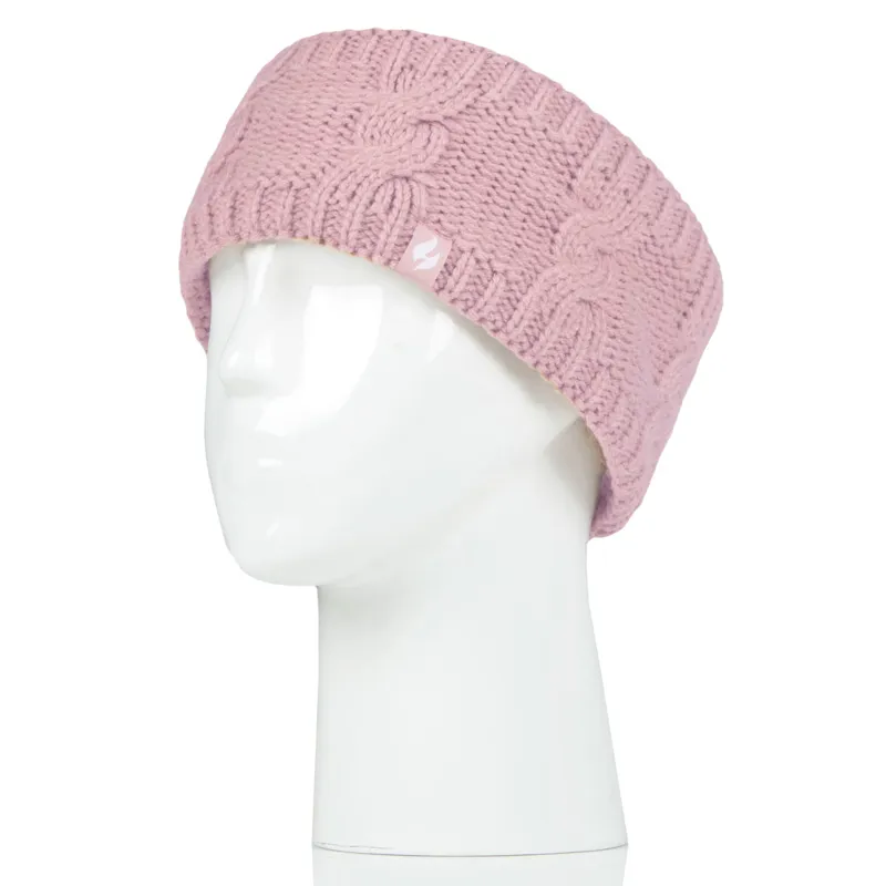 SockShop Heat Holders Alta Headband - Dusky Pink
