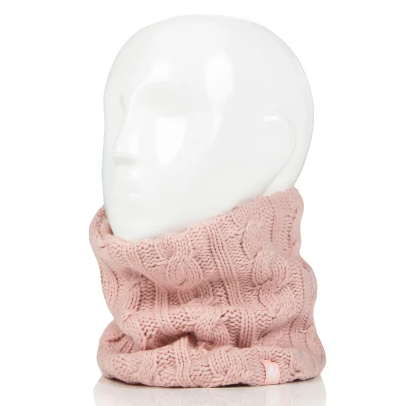 Sockshop Heat Holders Marlow Neck Warmer - Dusky Pink