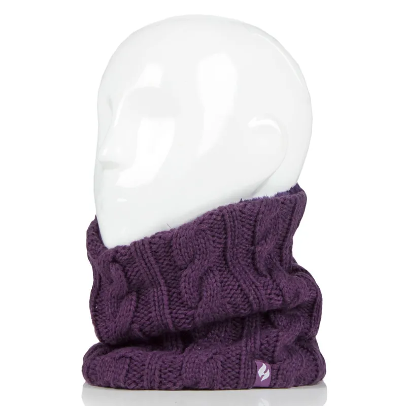 Sockshop Heat Holders Marlow Neck Warmer - Purple