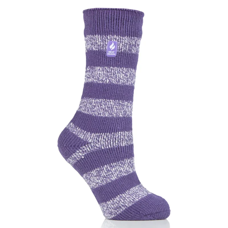 Sockshop Heat Holders Tuscany Ladies Thermal Socks - Mulberry