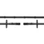 Schockemohle Soft Rubber Reins with Leather Stops - Black/Silver