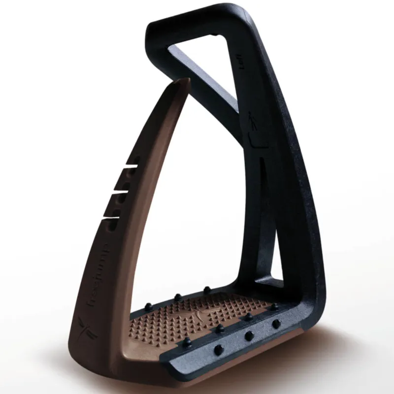 Freejump Soft Up Lite Safety Stirrups - Choco/Black