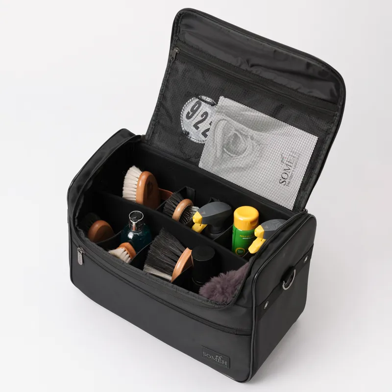 Someh Classic Grooming Bag - Black-3