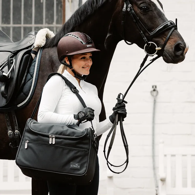 Someh Classic Grooming Bag - Black-4