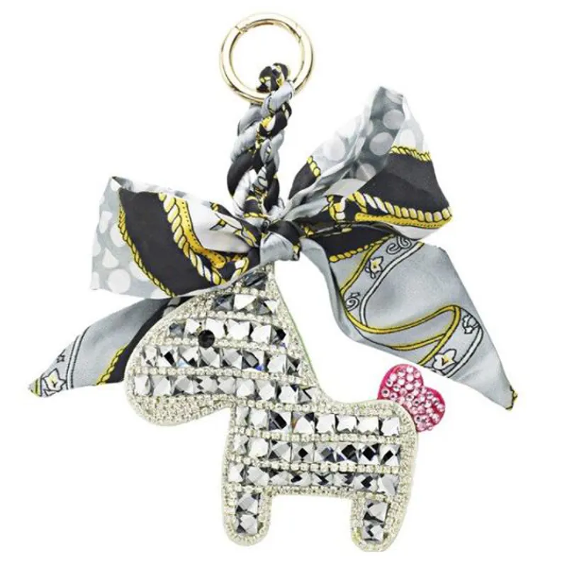 Someh Crystal Key Chain - Silver