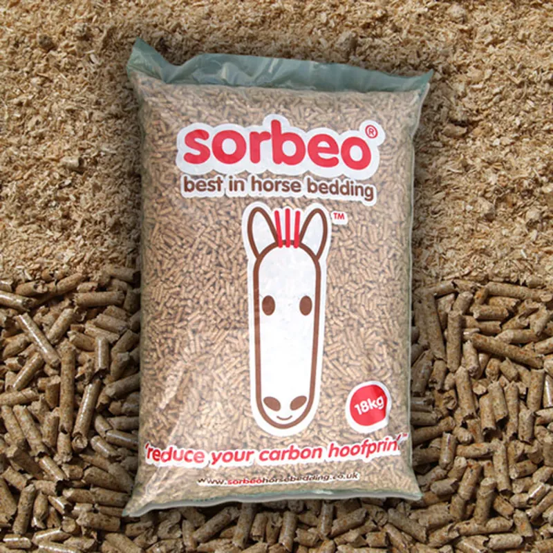 Sorbeo Wood Pellet Horse Bedding 18kg Redpost Equestrian