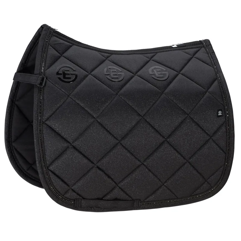 Eskadron Dynamic Sparkle Crystal Dressage Saddlecloth - Black