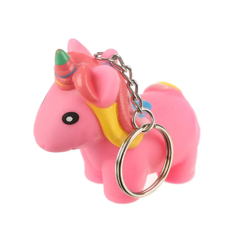 Squeezy Poo-Nicorn Unicorn Keyring - Pink