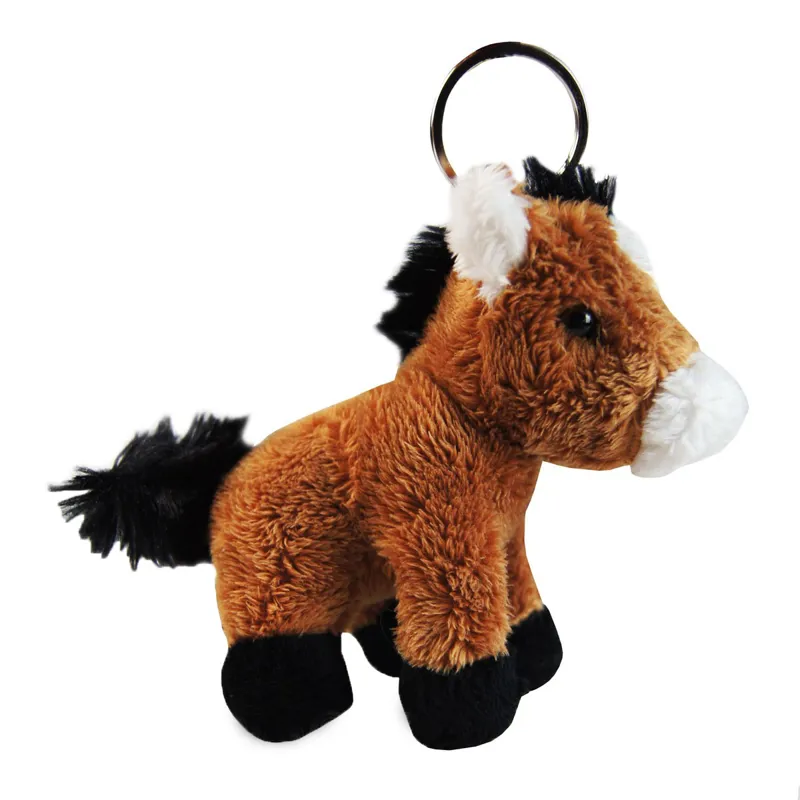 plush horse keyring