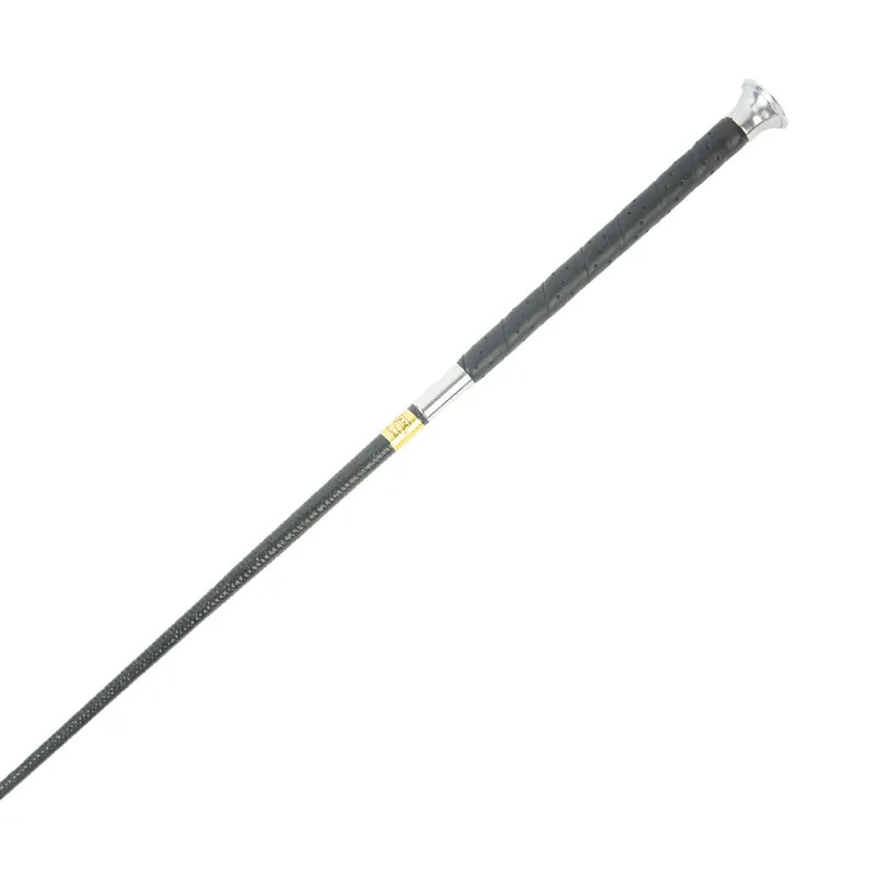 Spartan Leather Schooling Whip Black