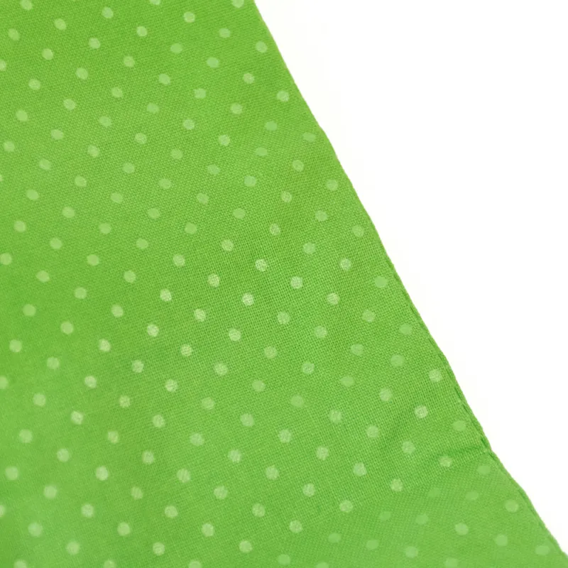 Spartan Self-Tie Stock - Lime Green Spots-1