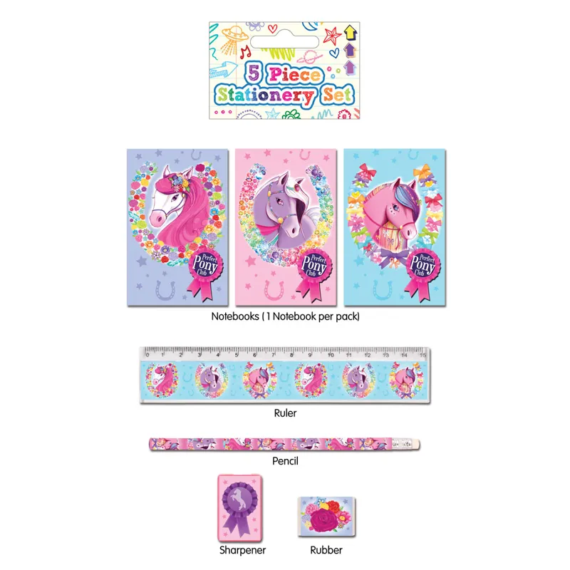 Spartan Pony 5 Piece Stationery Set