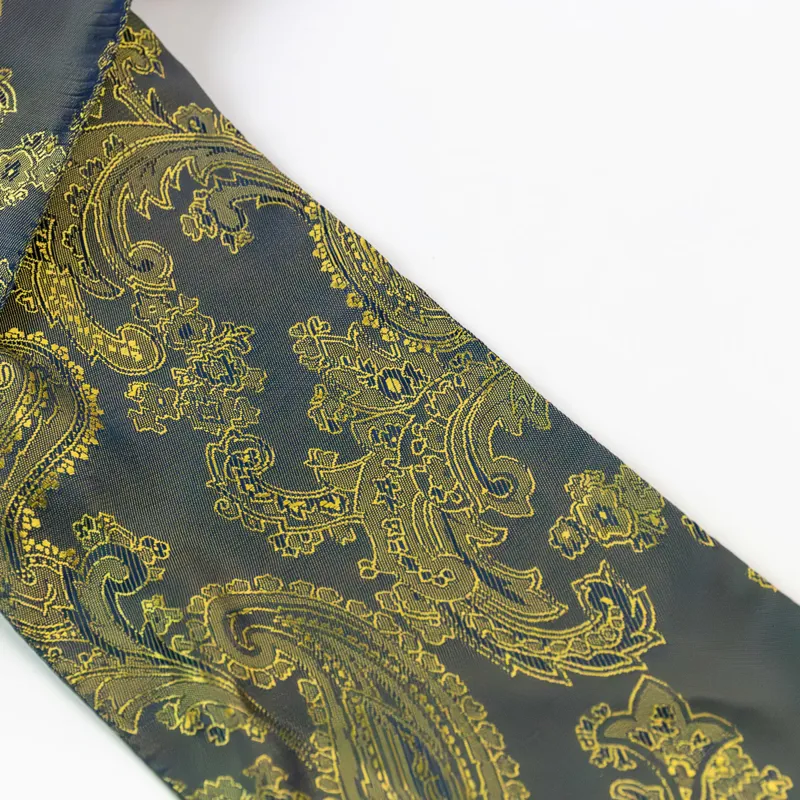 Spartan Satin Stock - Grey/Gold-1