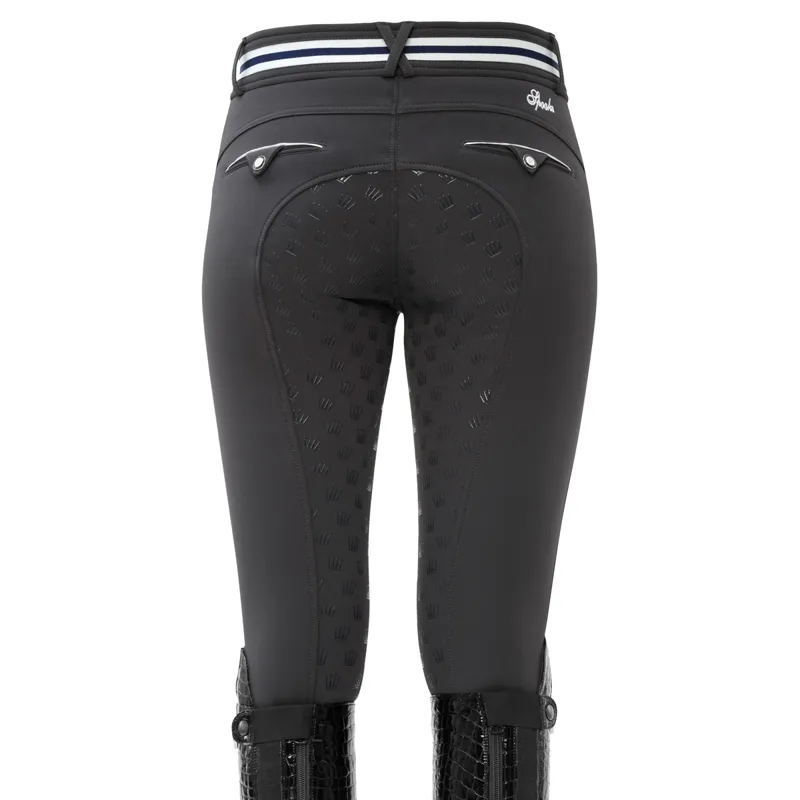 Spooks Fiona Thermo Full Grip Ladies Winter Breeches - Dark Grey-1