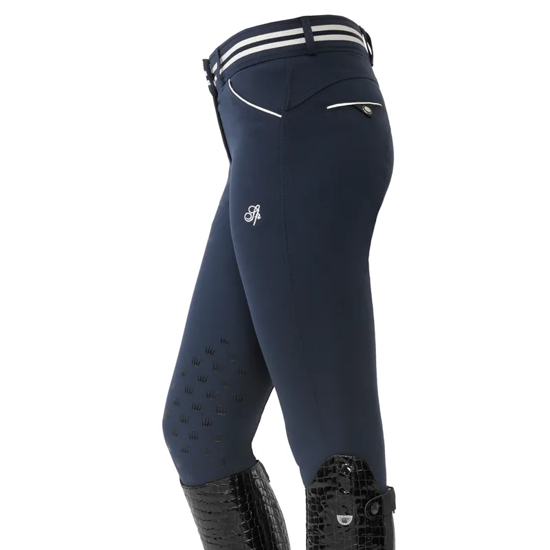 Spooks Fiona Thermo Knee Grip Ladies Winter Breeches - Navy