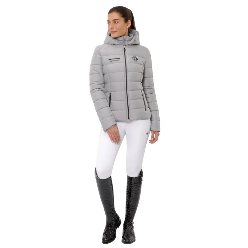 Spooks Penny Ladies Padded Jacket - Light Grey-2