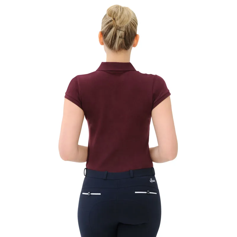 Spooks Elli Ladies Polo Shirt - Bordeaux-1
