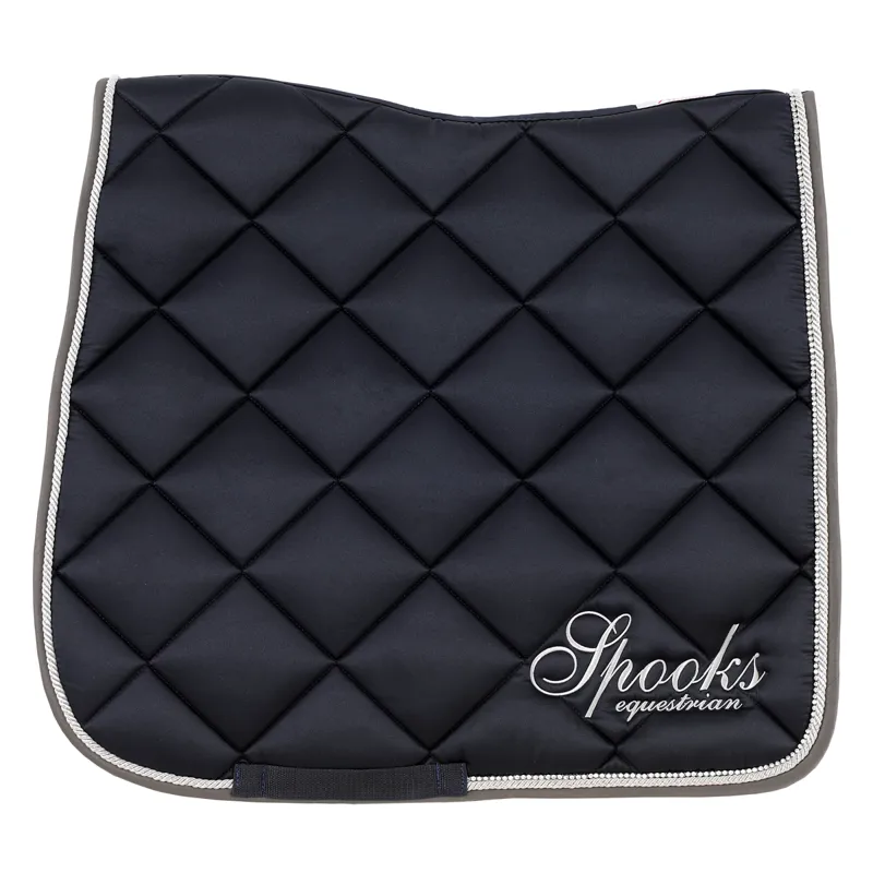 Spooks Fineline Dressage Saddlecloth - Navy/Grey