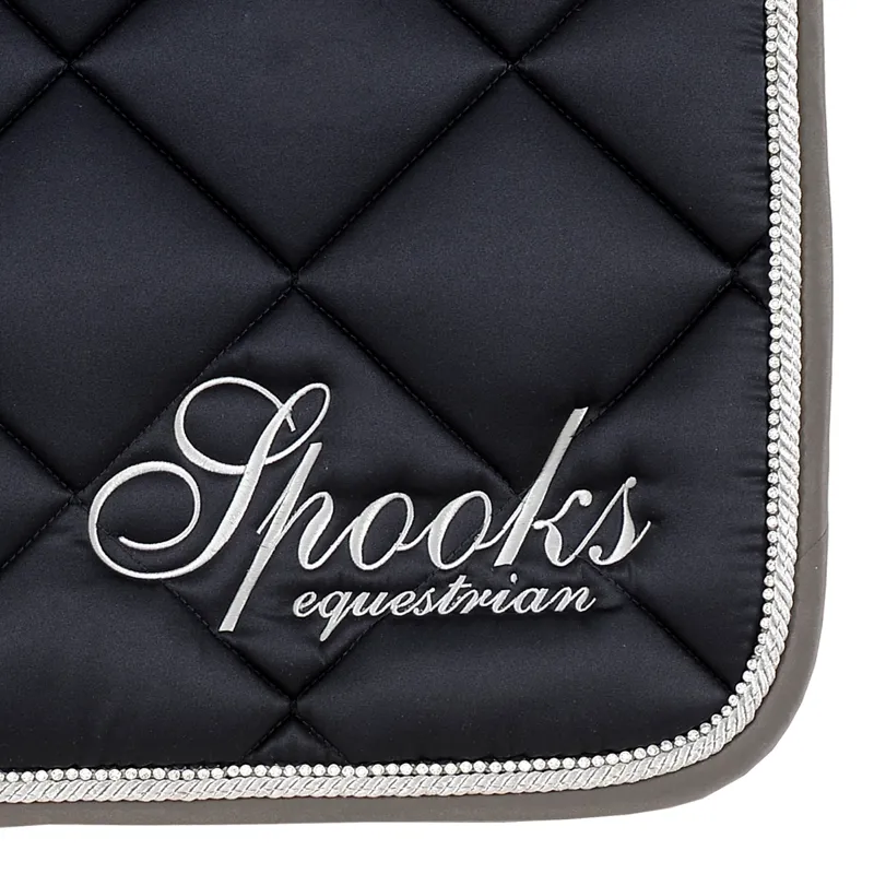 Spooks Fineline Dressage Saddlecloth - Navy/Grey-1