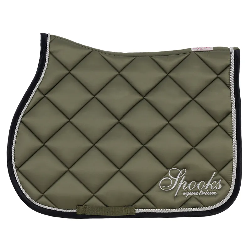 Spooks Fineline Saddlecloth - Olive/Navy