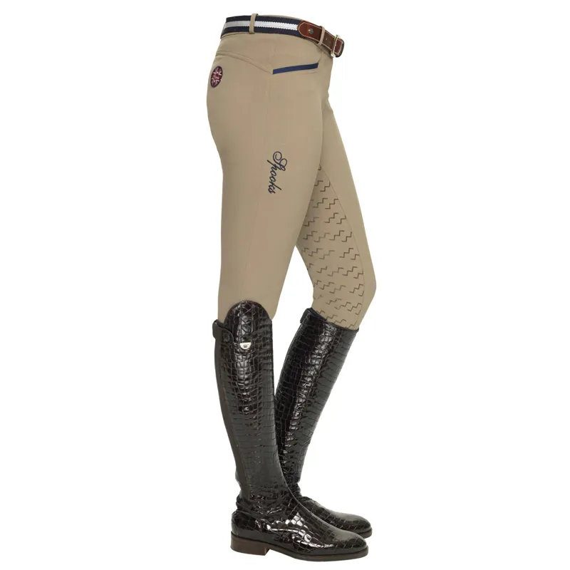 Spooks Valerie Full Grip Ladies Competition Breeches - Beige
