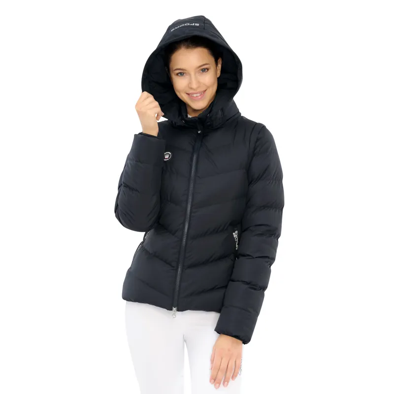 Spooks Elanie Ladies 2in1 Quilted Gilet Jacket Navy