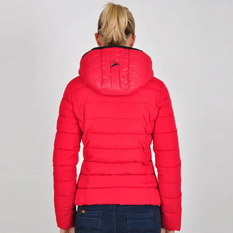 Spooks Double Ladies Jacket - Red-2