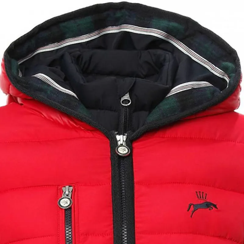 Spooks Double Ladies Jacket - Red-3