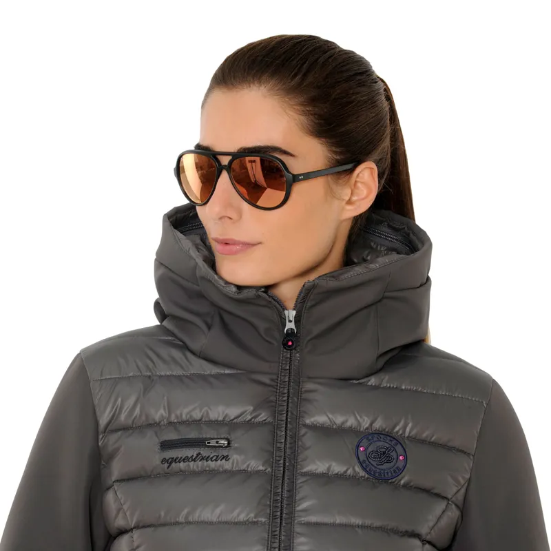 Spooks Laura Padded Jacket - Dark Grey-1