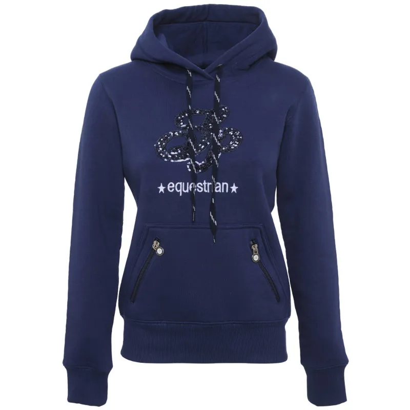 Spooks Awa Sequin Ladies Hoody - Navy