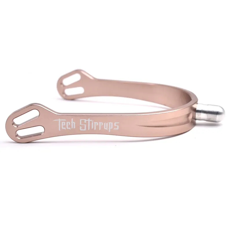 Tech Stirrups Verona Short Spurs - Rose Gold