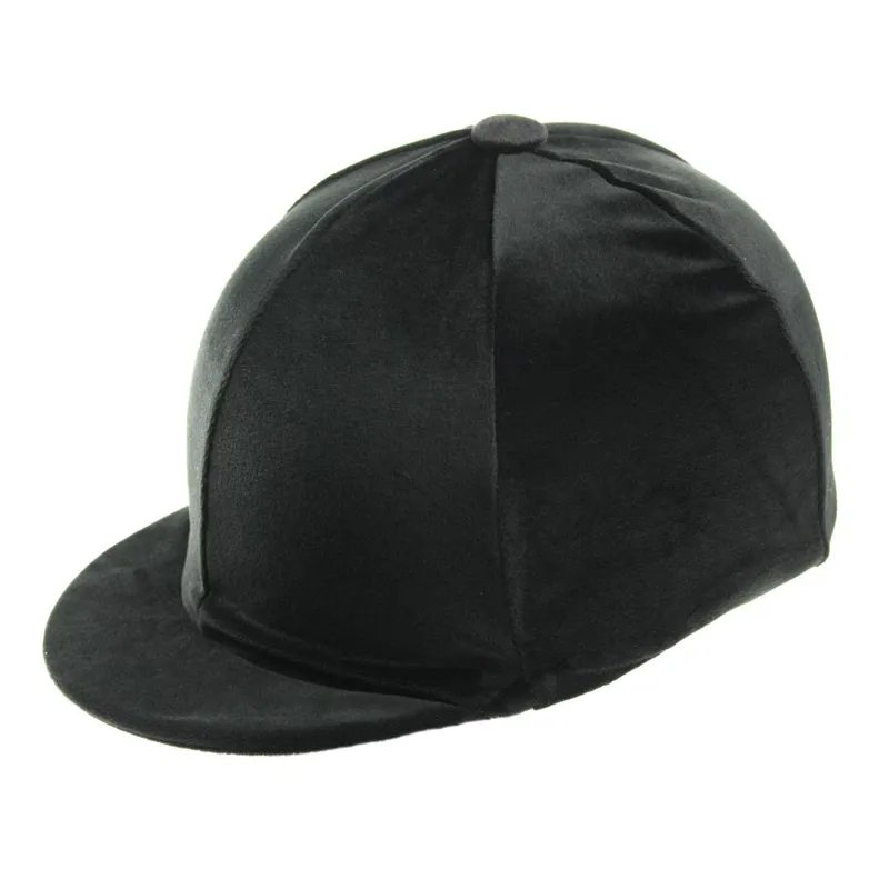 ShowQuest Stretch Velour Velvet Riding Hat Cover Black