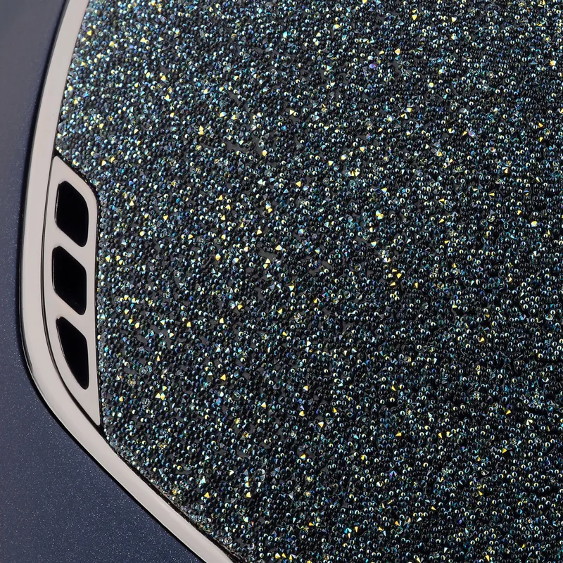 Samshield Shadowmatt 2.0 Crystal Fabric Top Riding Hat - Blue/Ocean-2