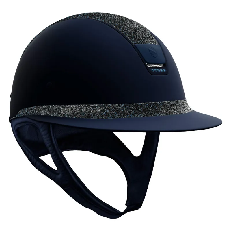Samshield Miss Shield Shadowmatt 5 Crystal Riding Hat Blue