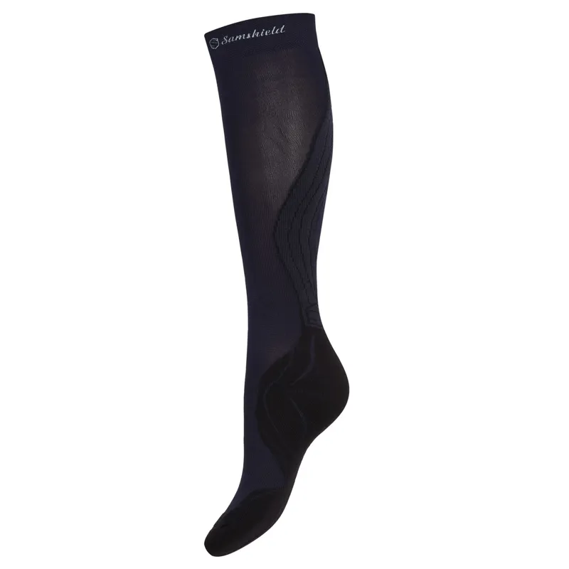 Samshield Balzane Airflow Print Unisex Socks - Navy-1