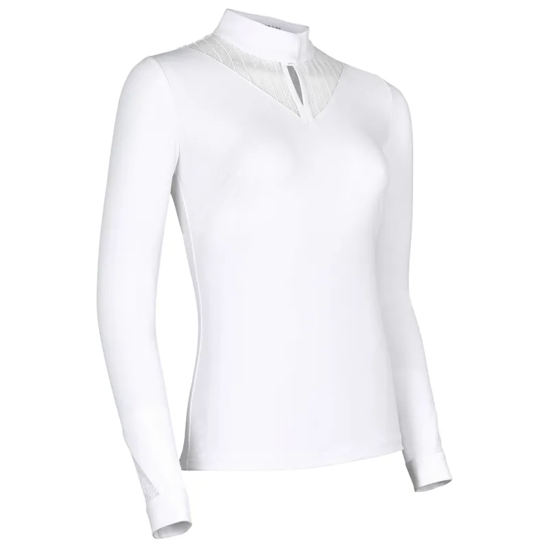 Samshield Beatrice Long Sleeved Ladies Show Shirt - White-3