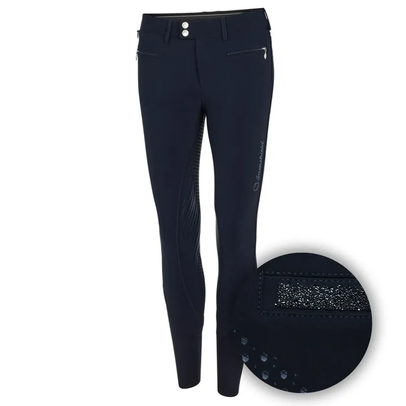 Samshield Diane Full Grip Ladies Breeches - Navy