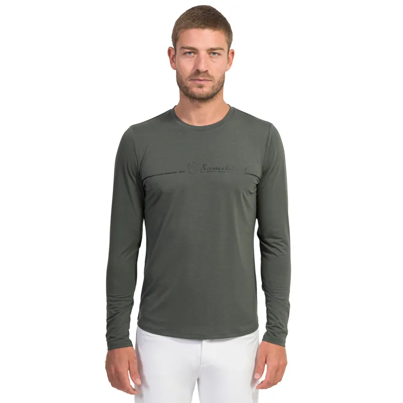Samshield Niels Carbon Long Sleeve Mens Tee - Dark Forest 