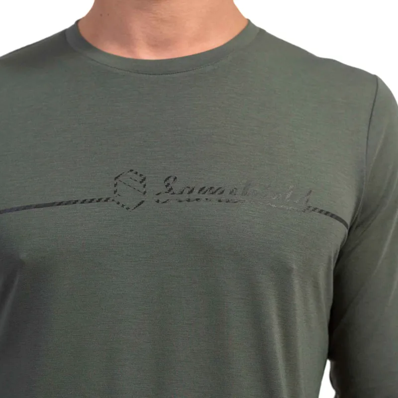 Samshield Niels Carbon Long Sleeve Mens Tee - Dark Forest -2