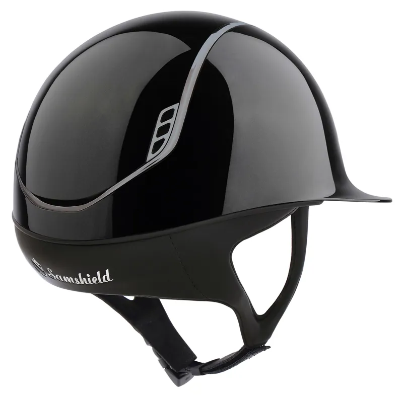 Samshield ShadowGlossy 2.0 Standard Riding Hat - Black-1