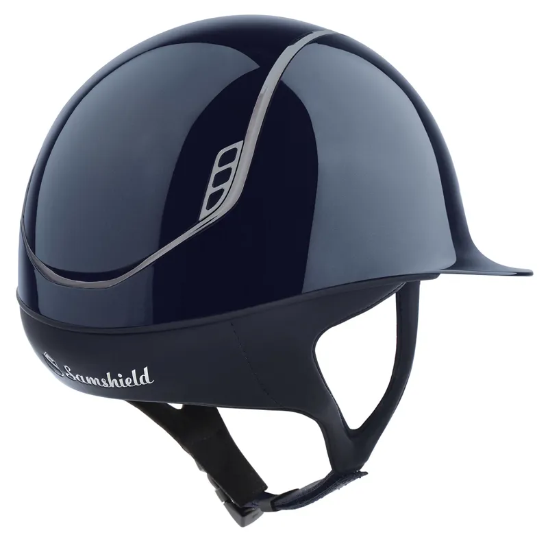 Samshield ShadowGlossy 2.0 Standard Riding Hat - Blue-1