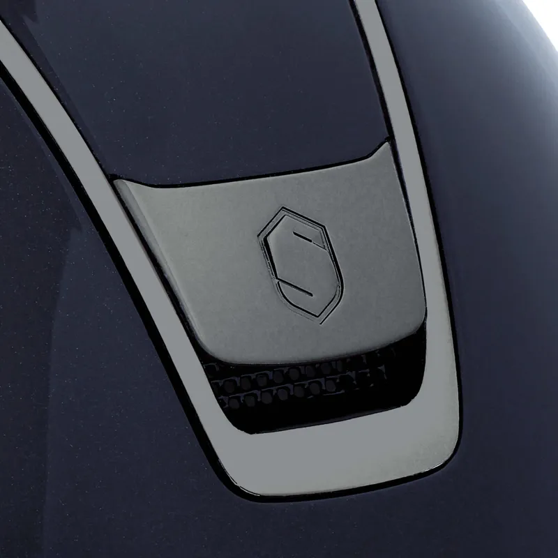 Samshield ShadowGlossy 2.0 Standard Riding Hat - Blue-2