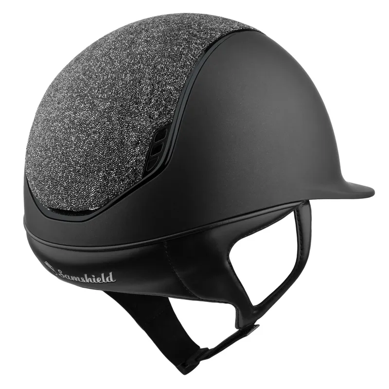 Samshield 1.0 Shadowmatt Ultra Fine Rock 5 Crystal Riding Hat - Black/Night-1