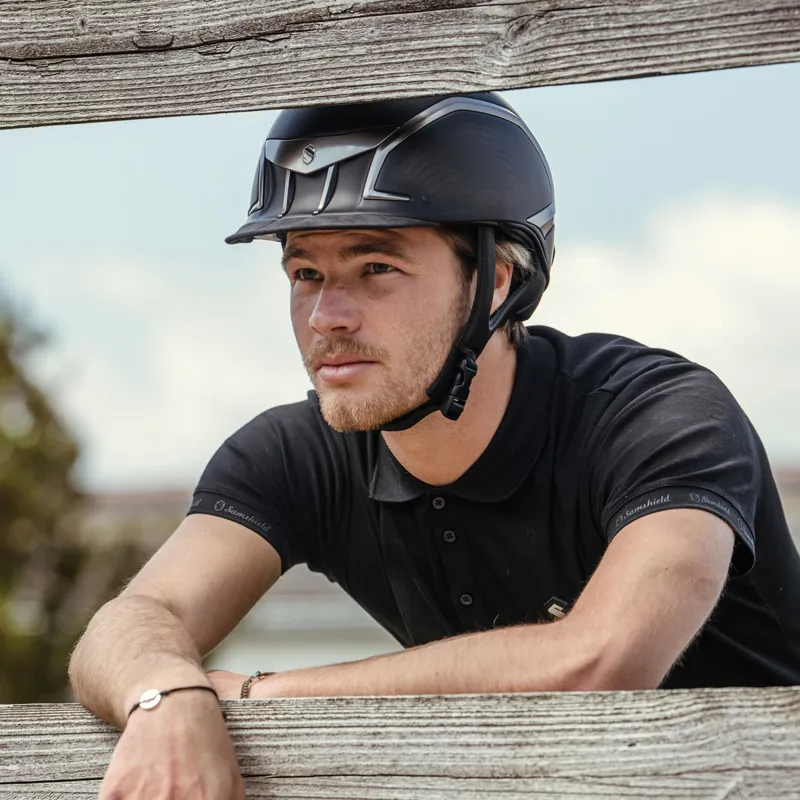 Samshield XJ Riding Hat - Matt Black-2