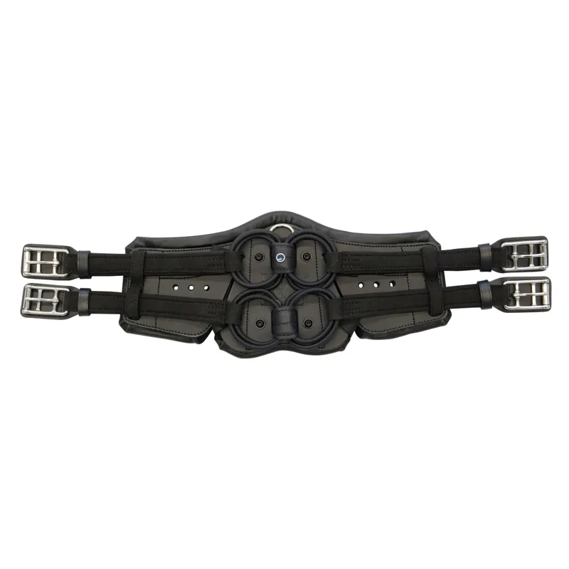 Stubben Equi-Soft Dressage Girth with Leather Pad - Black/Black